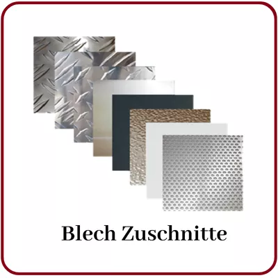 Blechzuschnitt, Platten im Zuschnitt, Blechtafeln